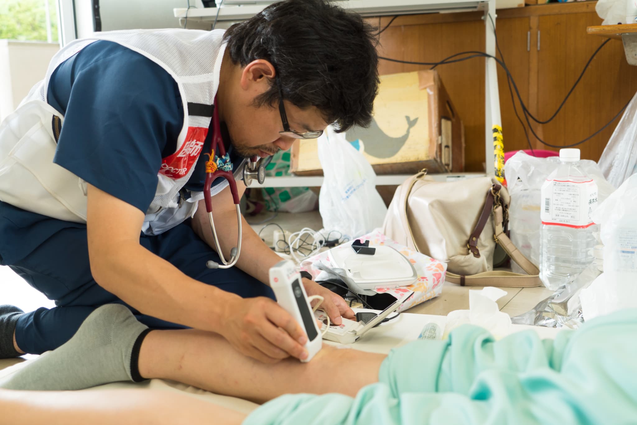 西日本豪雨当時の支援の様子です。